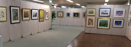 掛軸・絵画展会場