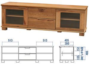 D-oak　TVボード165H