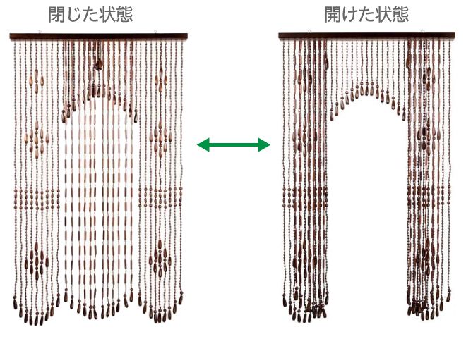 ヒョウトク 珠のれん 富士山柄 O-8514 その3