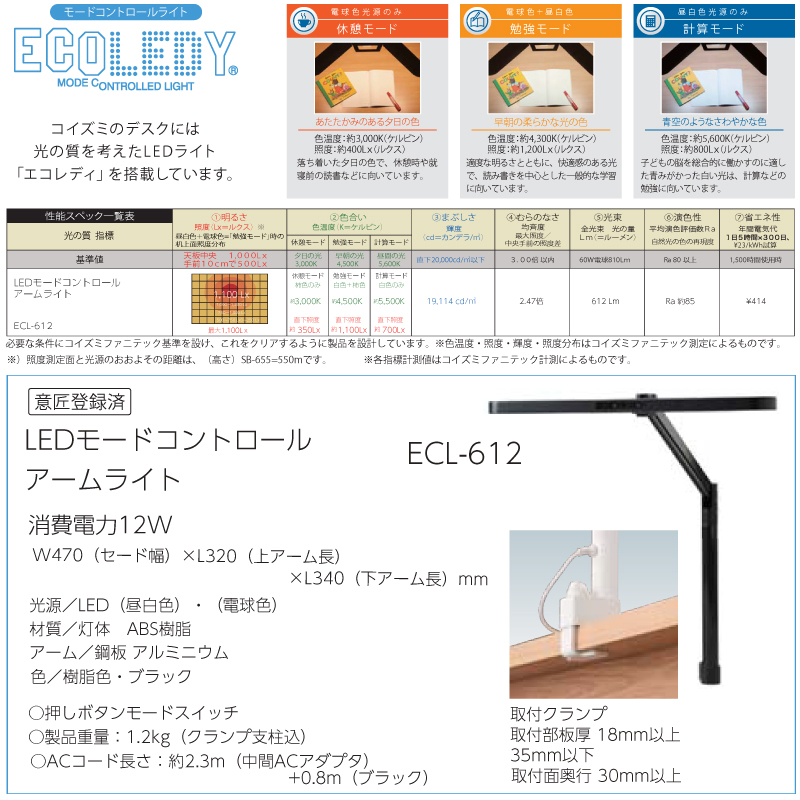 組合せライト機能・特徴