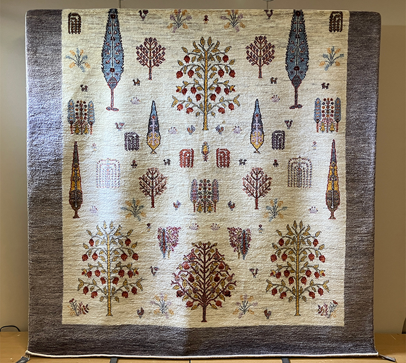 特選手織絨毯展会場ギャベ4